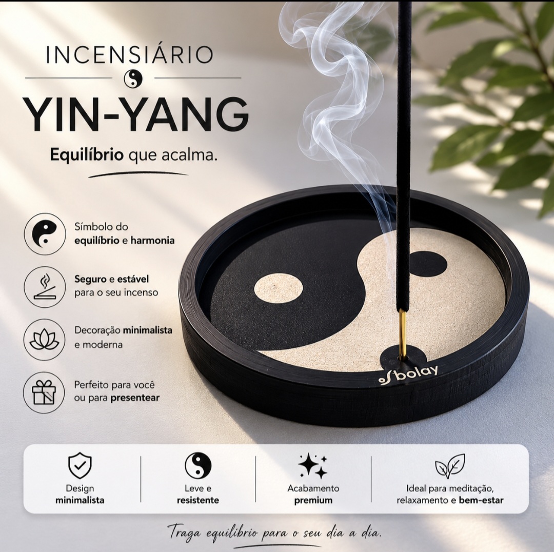 Incensário Yin-Yang 